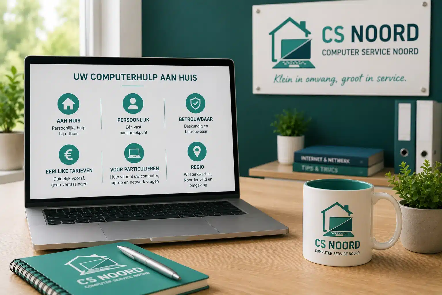 Betrouwbare computerhulp aan huis door Computer Service Noord (CS Noord) in Westerkwartier en Noordenveld.