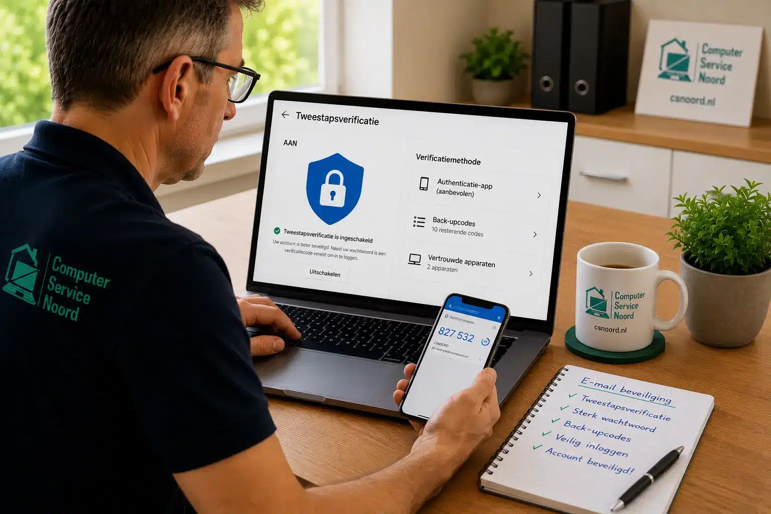 Computer Service Noord helpt aan huis bij het oplossen van e-mailproblemen en het beveiligen van e-mailaccounts