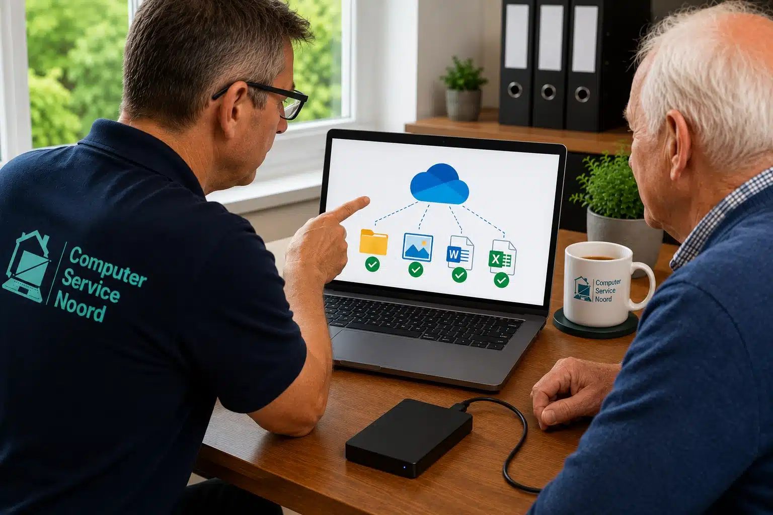 OneDrive back-up instellen op een computer voor veilige opslag van bestanden in de cloud