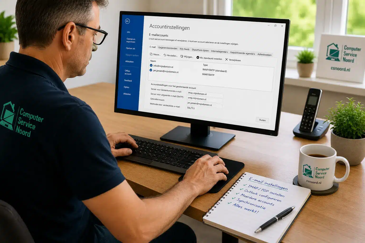 Veilig e-mailgebruik met juiste e-mailinstellingen en beveiliging door Computer Service Noord